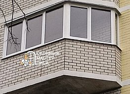 Балкон застеклен компанией Оконный Мастер Диса 